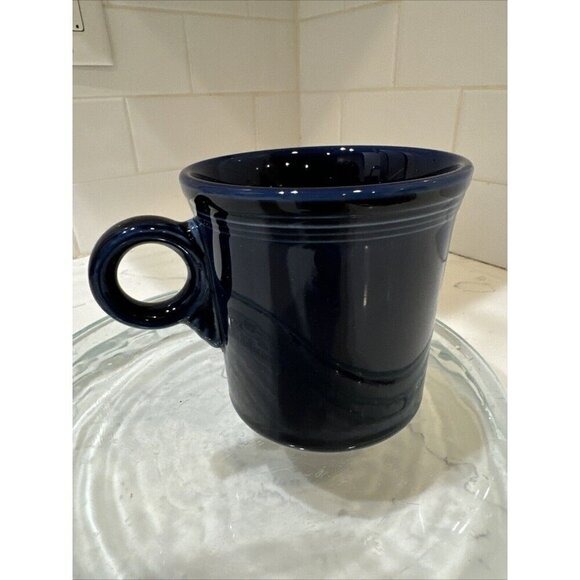 Cobalt Blue FIESTA Homer Laughlin HLC China USA Tom & Jerry Mug - Picture 4 of 11